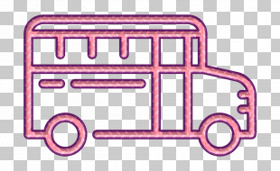 School Bus Icon High School Set Icon PNG