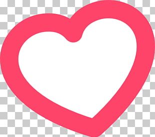 red heart outline clipart