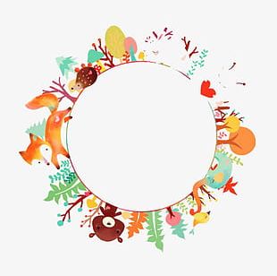 Watercolor Animal Lace PNG