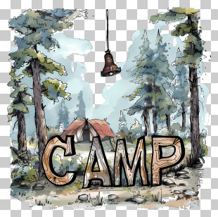 Camp - Forest Camp Scene PNG