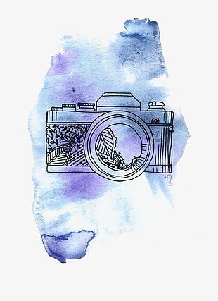 Watercolor Painting Photography Camera PNG, Clipart, Camera, Camera ...