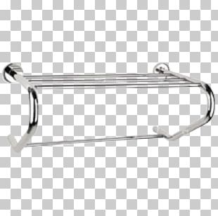 Shelf Stainless Steel Bathroom Towel Grab Bar PNG