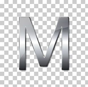 Metal Silver Letter Font PNG