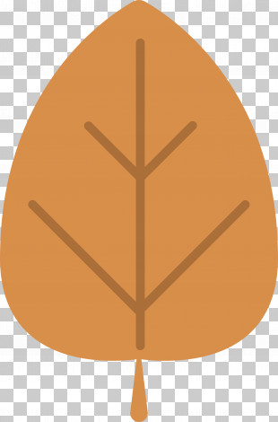 Leaf Angle Line M-tree Font PNG