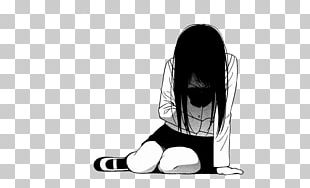 depressed anime chibi