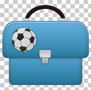 Football Electric Blue Bag PNG