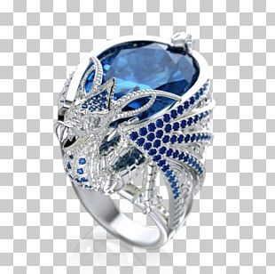 Sapphire Cobalt Blue Bling-bling Body Jewellery Silver PNG