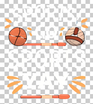 Cartoon - Basketball And Volleyball Sports Equipment PNG