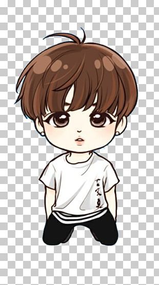 Save Me BTS Drawing Chibi Fan Art PNG, Clipart, Art, Boy, Brown Hair ...