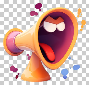 Megaphone - Angry Cartoon Megaphone PNG