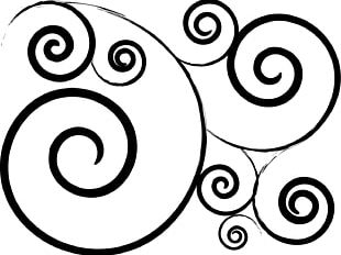 swirl design clipart free printable