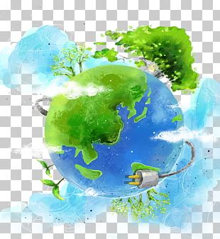 Environmental Protection Poster Illustration PNG