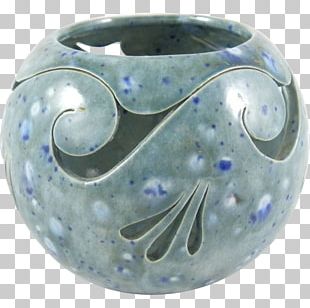 Cobalt Blue Ceramic Glass Artifact Jewellery PNG