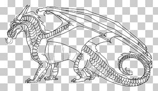 Wings Of Fire The Dragonet Prophecy Line Art Drawing PNG