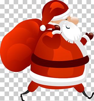 Santa Claus Gift Christmas PNG