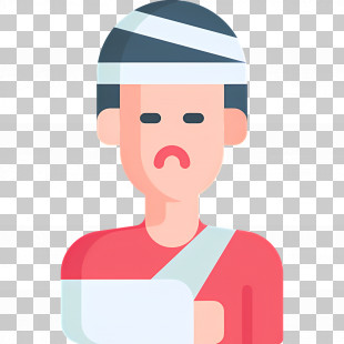 Injured - Injured Person With Head Bandage PNG
