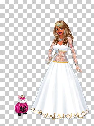 Barbie Costume Design Figurine PNG