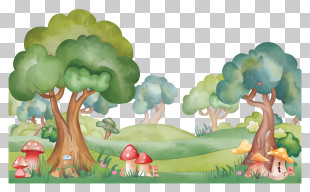 Nature - Cute Forest Scene PNG