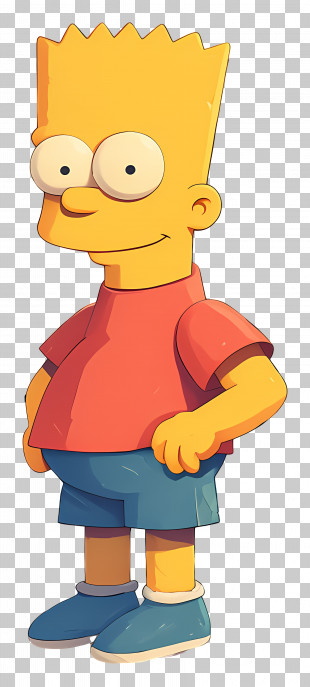 Bart Simpson - Cartoon Boy Character Illustration PNG