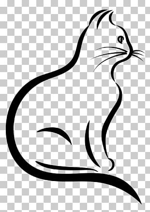 Cat Kitten Silhouette PNG, Clipart, Black, Black And White, Black Cat ...