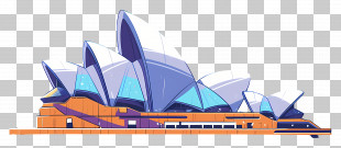 Sydney Opera House - Sydney Opera House Cartoon Illustration PNG