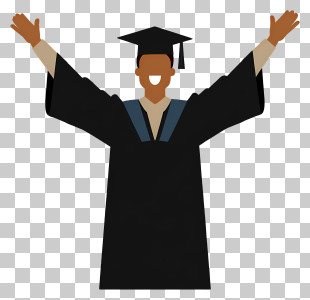 Graduate Celebrating Success PNG
