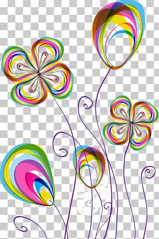 Euclidean Flower Pattern PNG