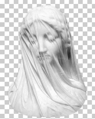 The Veiled Virgin Raffaelle Monti Veiled Christ Marble Sculpture PNG