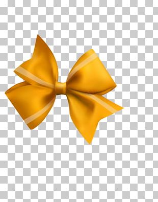 Yellow Ribbon Bow Vector Download