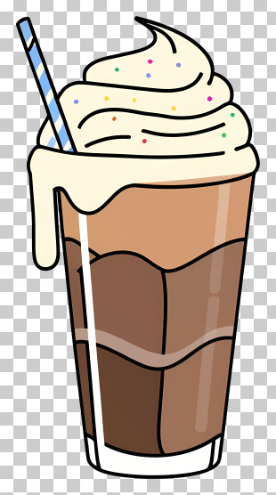 Chocolate Milk - Delicious Chocolate Milkshake With Whipped Cream PNG