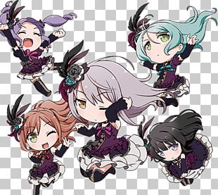 BanG Dream! Girls Band Party! Anime All-female band Hello, Happy World!,  pore, chibi, fictional Character, wiki png