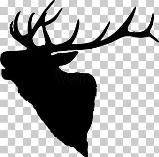 Elk Deer Silhouette Moose PNG, Clipart, Animals, Antler, Art, Black And ...