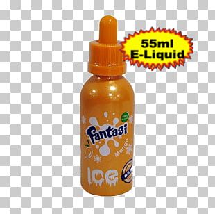 Juice Fizzy Drinks Mango Electronic Cigarette Aerosol And Liquid Bottle PNG