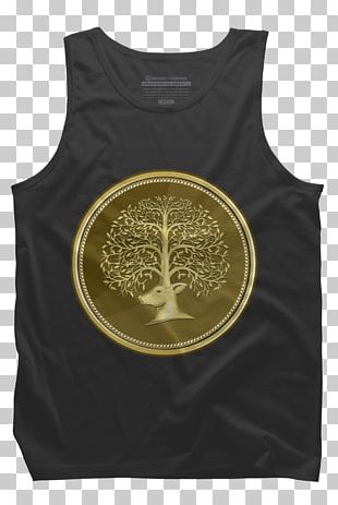 T-shirt Sleeveless Shirt Outerwear Yellow PNG