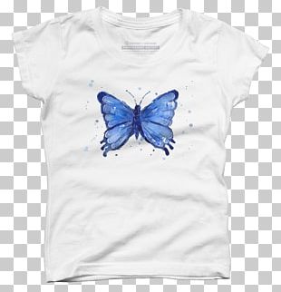 Butterfly T-shirt Watercolor Painting Printmaking PNG