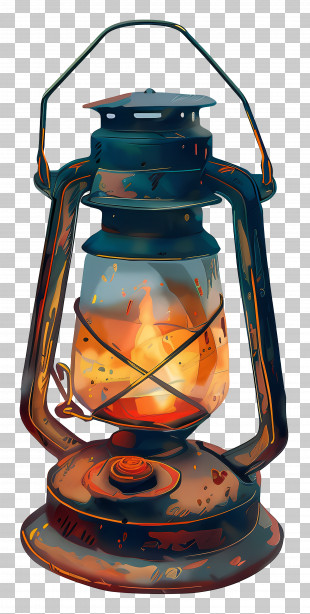 Camping Lantern - Vintage Lantern With Warm Glow For Rustic Ambiance PNG