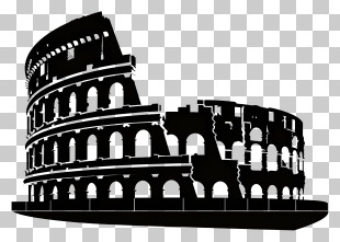 Italy Colosseum - Colosseum Silhouette Illustration PNG