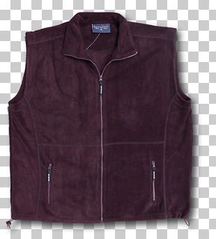 Gilets Polar Fleece Jacket Sleeve Maroon PNG