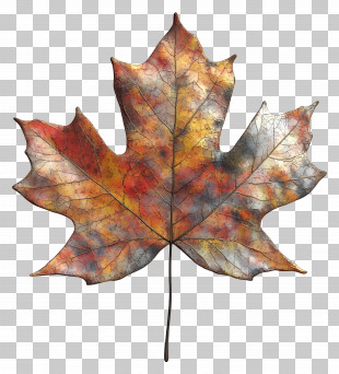 Autumn Leaf - Colorful Autumn Leaf PNG