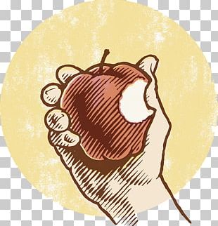 hand holding apple clipart eaten