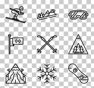Skiing Computer Icons Sports PNG, Clipart, Area, Artwork, Black, Black ...
