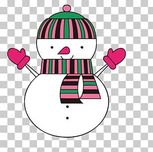 Snowman Glove Christmas Computer File PNG
