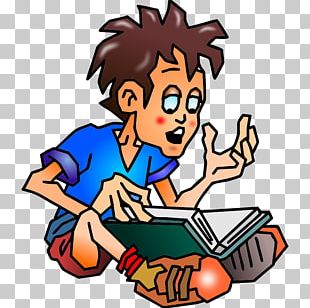 Student Reading PNG
