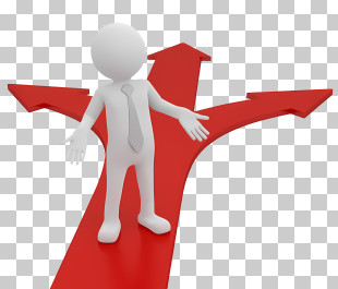 Road Sign - Person At Crossroads With Arrows PNG