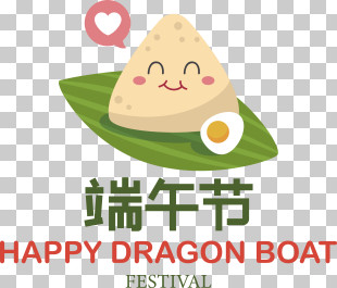 Dragon Boat Festival
 - Happy Dragon Boat Festival With Zongzi Illustration PNG