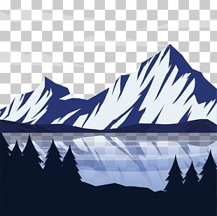 snow covered mountains clipart