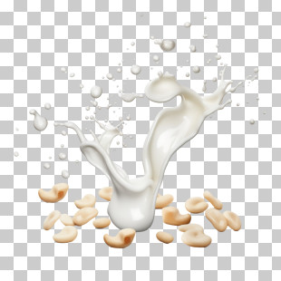 World Plant Milk Day - Soy Milk Splash With Soybeans PNG