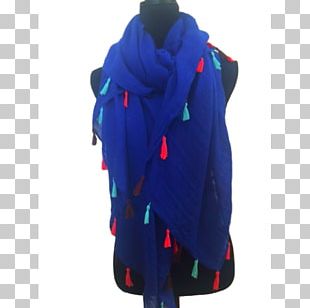 Scarf Cobalt Blue Fashion Boho-chic PNG