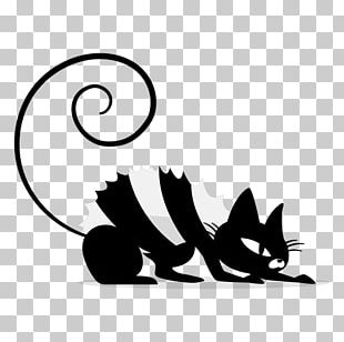 Cat Silhouette Drawing PNG, Clipart, Animals, Art, Black, Black And ...