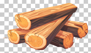 Wooden Lumber - Stack Of Wooden Logs PNG